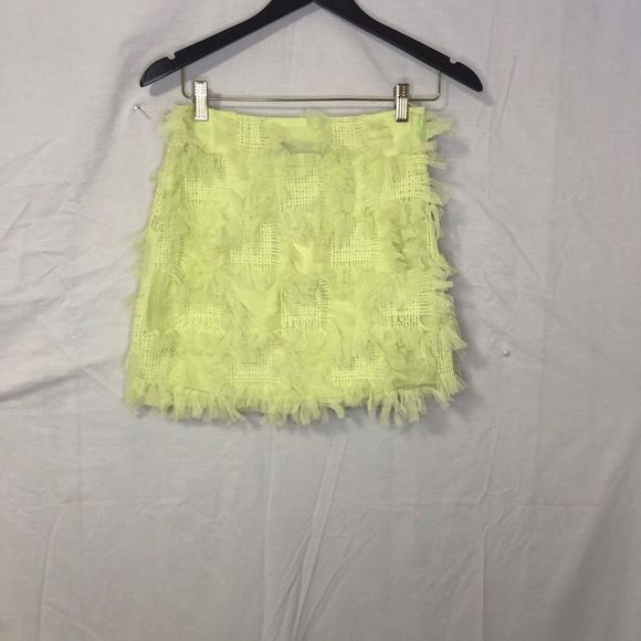 Asos Edition Women's Yellow Textured Mesh Mini Skirt Size 2 NWT - Picture 14 of 14